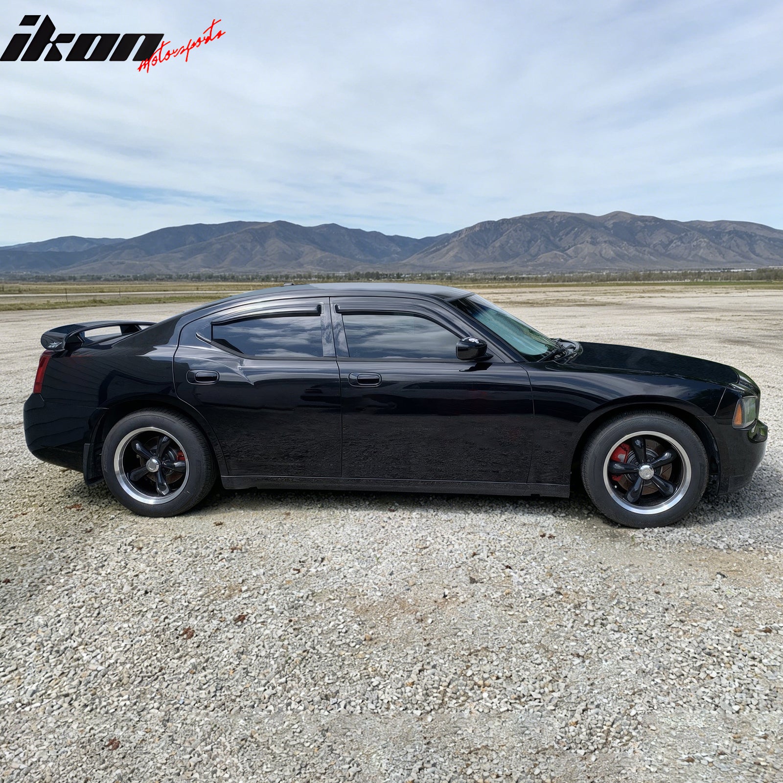 Fits 06-10 Dodge Charger RWD TPE Floor + Trunk + Backrest Mats + Window Visors