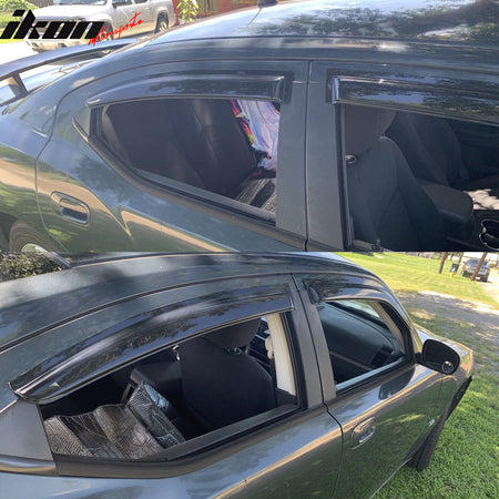 Fits 06-10 Dodge Charger RWD TPE Floor + Trunk + Backrest Mats + Window Visors