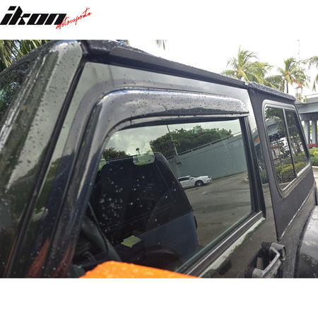 Fits 07-13 Jeep Wrangler JK 4Dr TPE Floor+ Trunk+ Backrest Mats + Window Visors