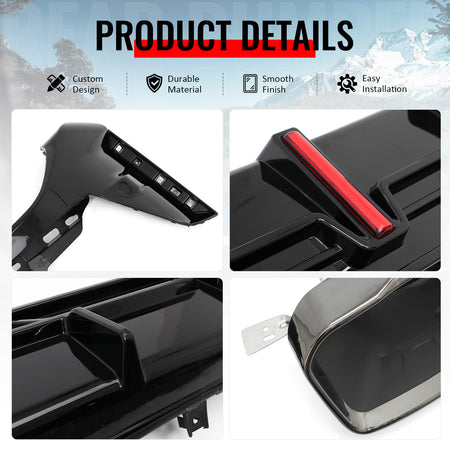 Fits 23-26 BMW G20 3-Series IKON Rear Diffuser W/LED & Exhaust Tips Gloss Black
