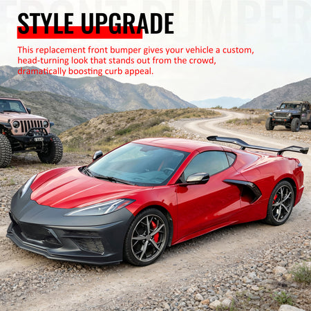 For 20-26 Corvette Stingray Front Bumper Cover OE Style PP Conversion W/ Z51 Lip