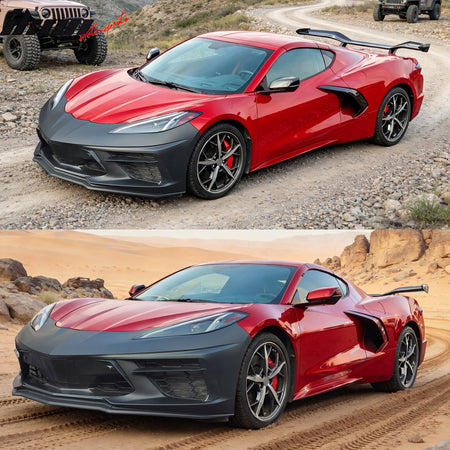 For 20-26 Corvette Stingray Front Bumper Cover OE Style PP Conversion W/ Z51 Lip