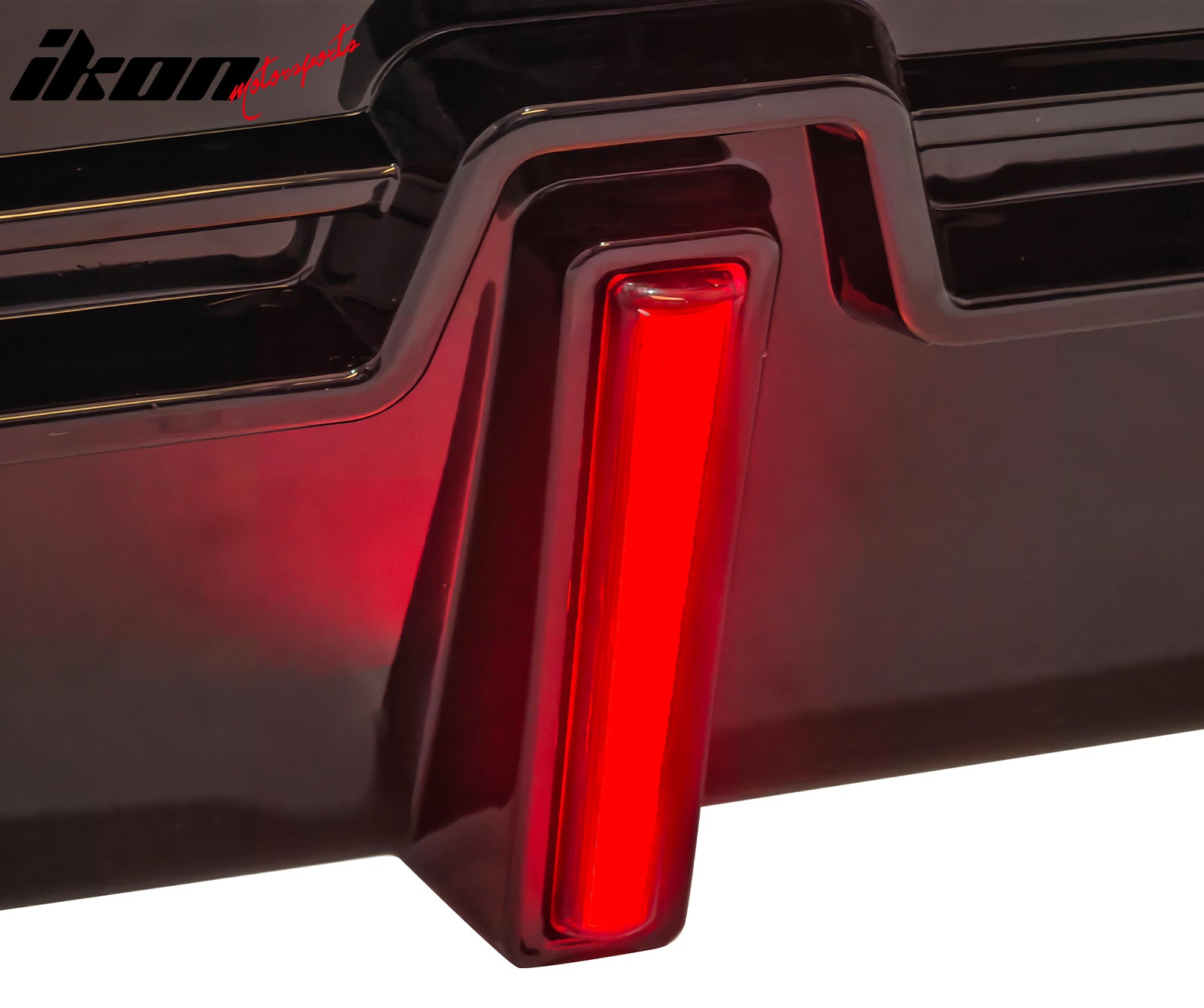 For 22-26 BMW 2-Series G42 IKON LED Rear Diffuser W/ Exhaust Tips PP Gloss Black