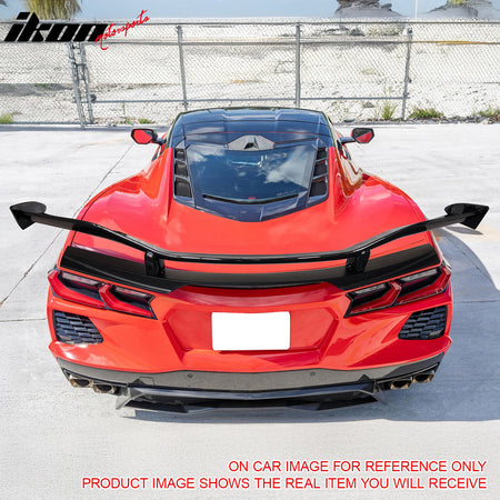 Fits 2020-2026 Chevy Corvette C8 Dry Carbon Fiber Trunk Spoiler Z07 Style