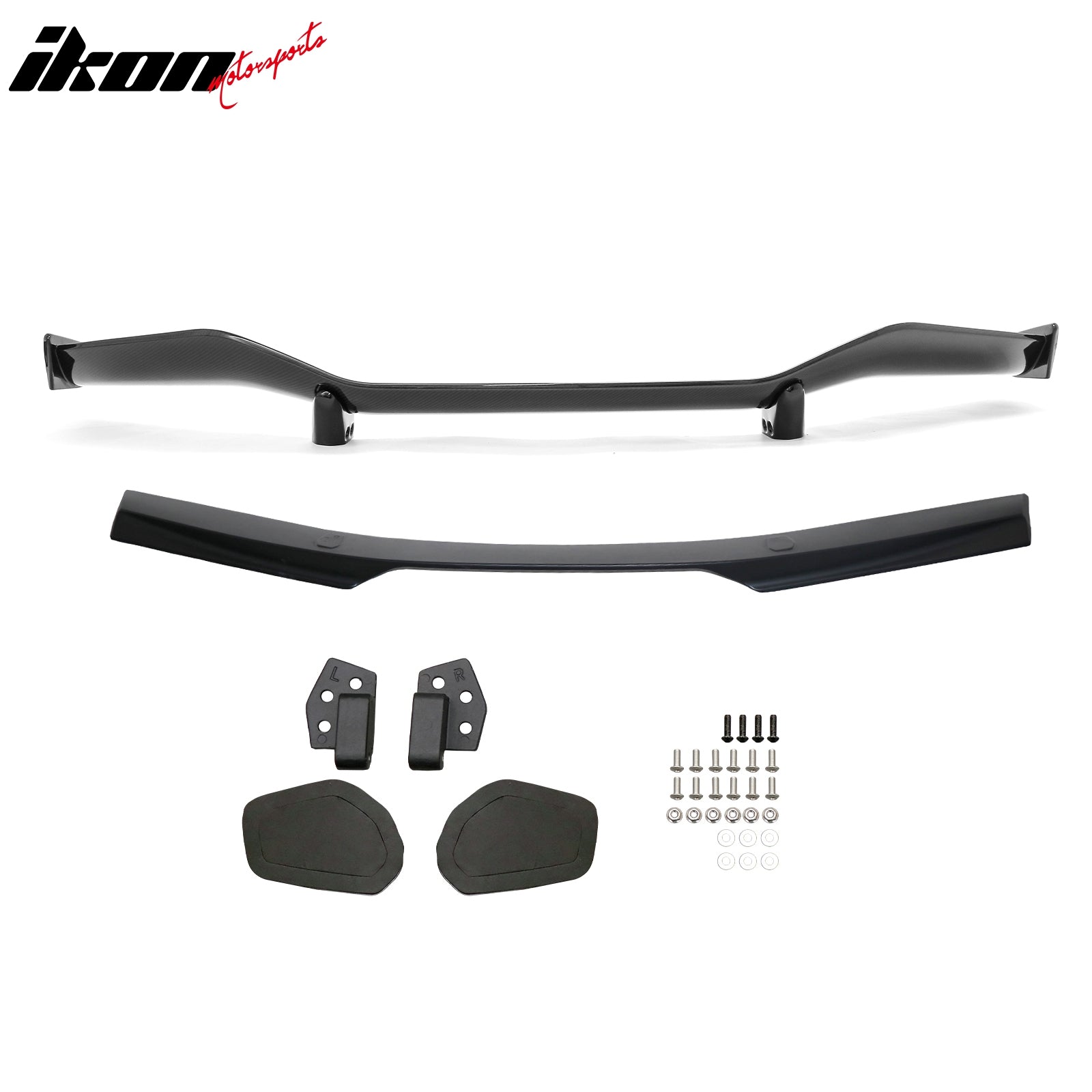 Fits 20-26 Corvette C8 Z07 Dry Carbon Fiber Trunk Spoiler + Panel +Mount Bracket