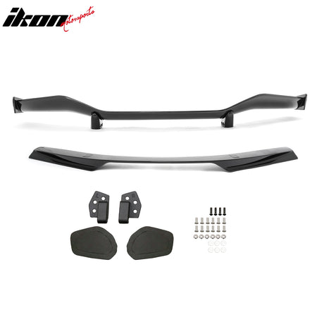 Fits 20-26 Corvette C8 Z07 Dry Carbon Fiber Trunk Spoiler + Pearl Panel +Bracket
