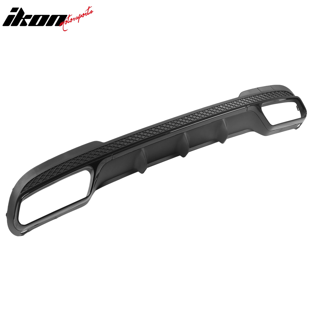 For 14-16 Benz E-Class E250 E350 E400 E63 Style Rear Diffuser Silver Exhaust Tip