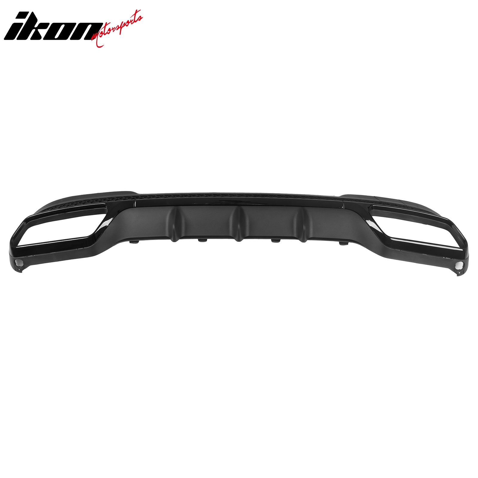 For 14-16 Benz E-Class E250 E350 E400 E63 Style Rear Diffuser Silver Exhaust Tip