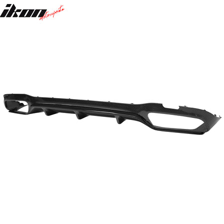 For 17-23 Benz E-Class E300 E400 E63 Carbon Fiber Print Rear Diffuser W/ Exhaust