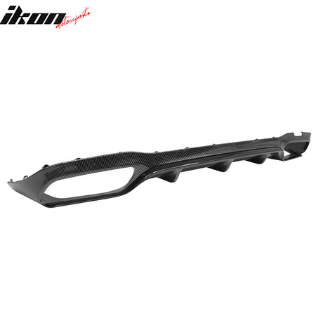 For 17-23 Benz E-Class E300 E400 E63 Carbon Fiber Print Rear Diffuser W/ Exhaust