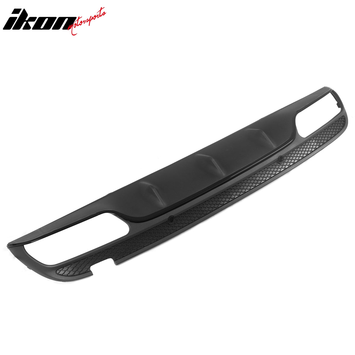 Fits 15-21 Benz C-Class C300 C400 C63 Style Rear Diffuser + Silver Exhaust Tips