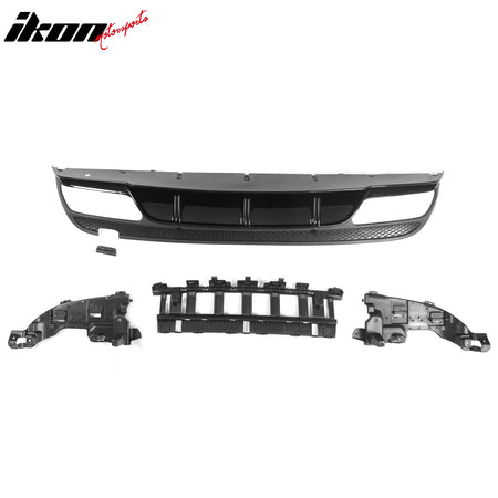 Fits 15-21 Benz C-Class C300 C400 C63 Edition1 Style Rear Diffuser + Exhaust Tip