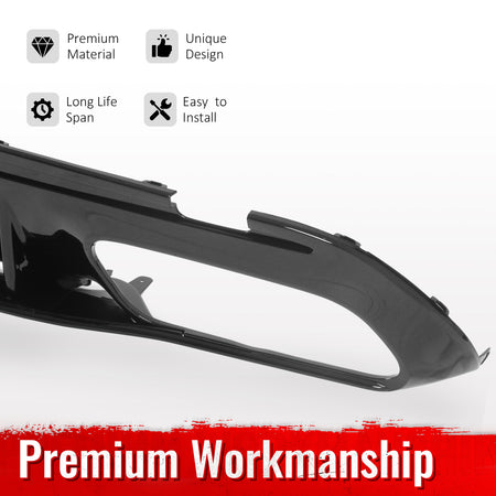Fits 15-21 Benz C-Class C300 C400 2019 Facelift C63 Rear Diffuser + Exhaust Tip