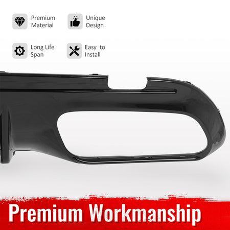 Fits 15-21 Benz C-Class C300 C400 2019 Facelift C43 Rear Diffuser + Exhaust Tip