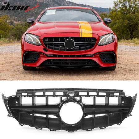 Fits 17-20 Benz E-Class W213 PP Front Bumper Conversion W/Grille W/Gloss Trim