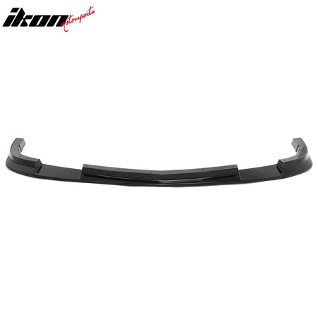 Fits 05-13 Corvette Front Bumper Cover Z06 Conversion +Foglight +Gloss Black Lip
