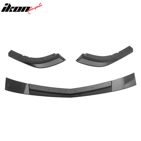 Fits 05-13 Corvette Front Bumper Cover Z06 +Foglight +Carbon Fiber Print ZR1 Lip