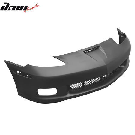 For 06-13 Corvette C6 Front Bumper Cover Z06 Style Conversion Assembly +Foglight