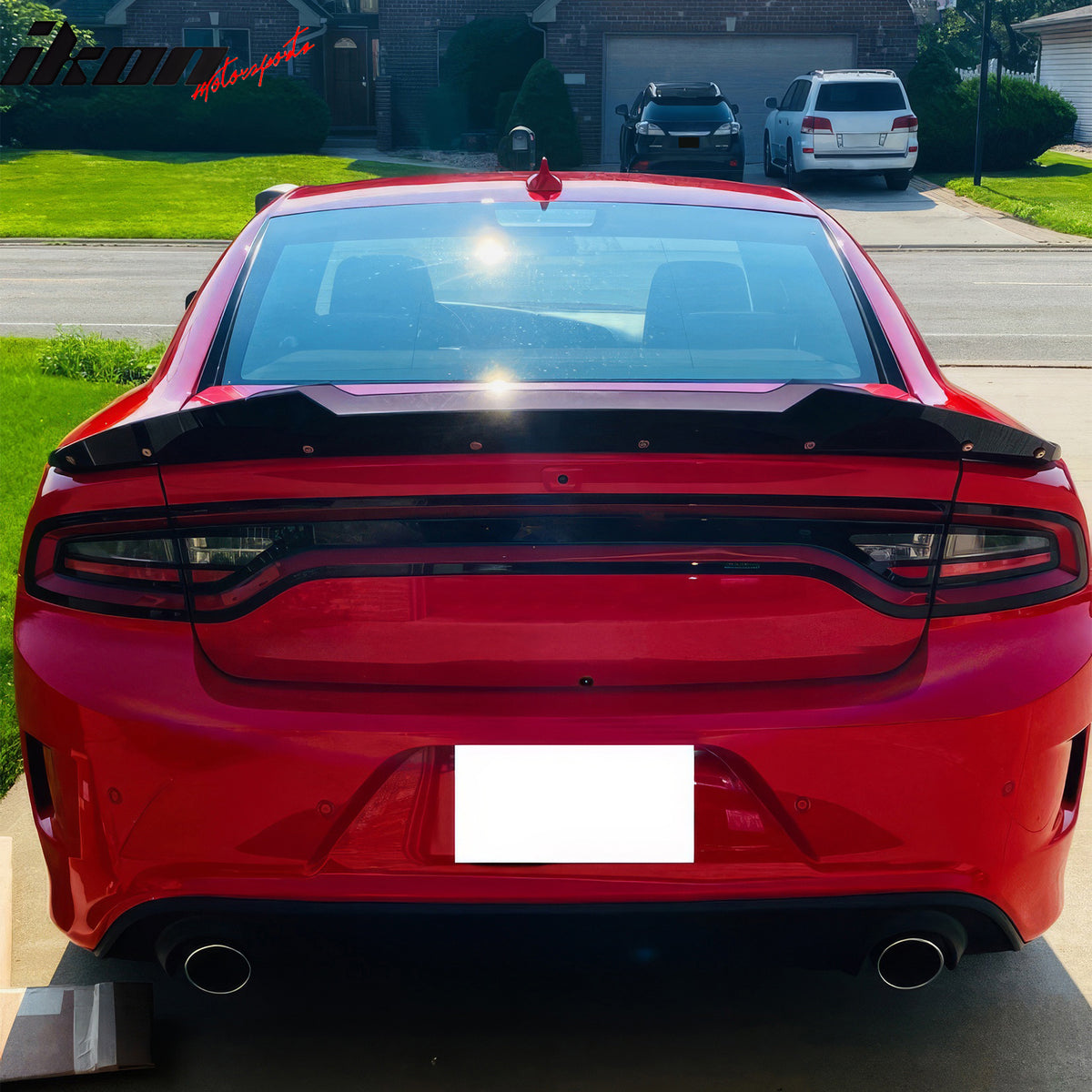 Fits 11-23 Dodge Charger SRT Style Trunk Spoiler Venom V2 Wickerbill Gurney Flap