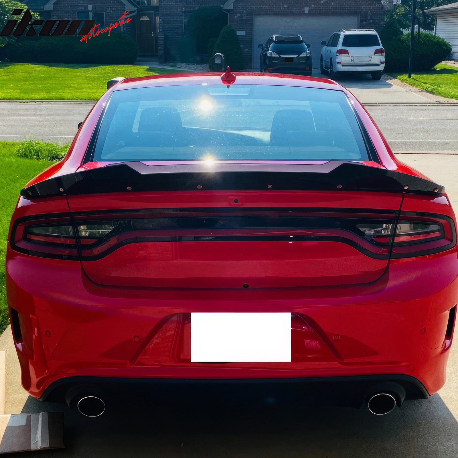 Fits 11-23 Dodge Charger SRT Style Trunk Spoiler Venom V2 Wickerbill Gurney Flap