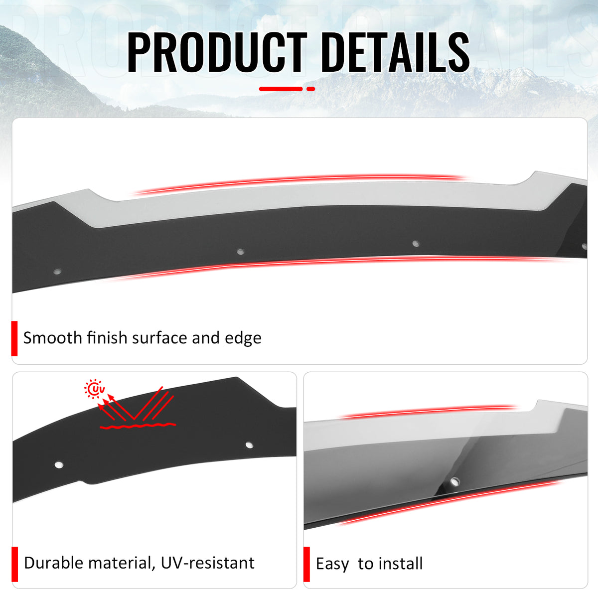 Fits 11-23 Charger SRT Gloss Black Trunk Spoiler Venom V2 Wickerbill Gurney Flap