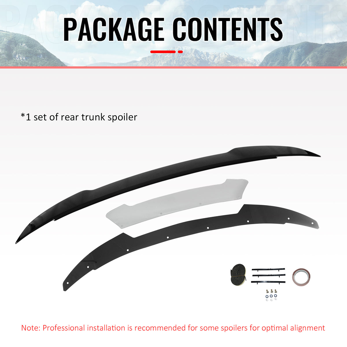 Fits 11-23 Charger SRT Gloss Black Trunk Spoiler Venom V2 Wickerbill Gurney Flap