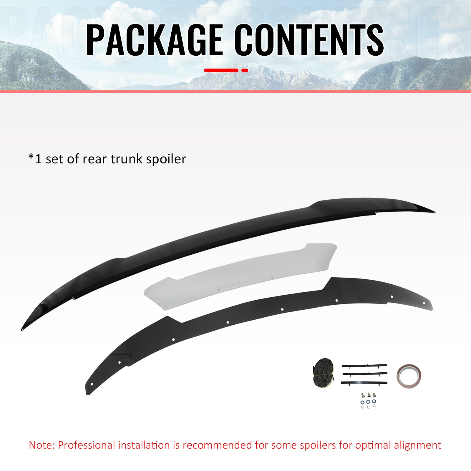 Fits 11-23 Charger SRT Gloss Black Trunk Spoiler Venom V2 Wickerbill Gurney Flap