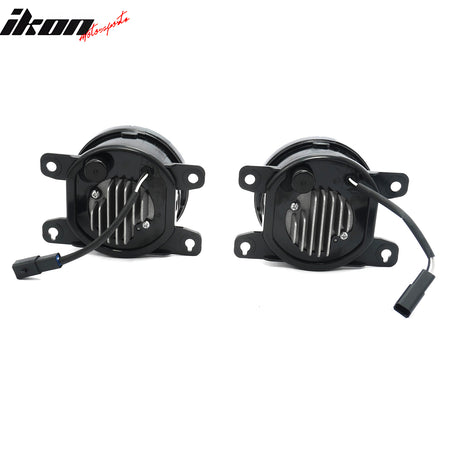 Fits 22-24 Honda Civic OE Style Fog Light Bezels w/ JDM Foglights Blue Len Lamps