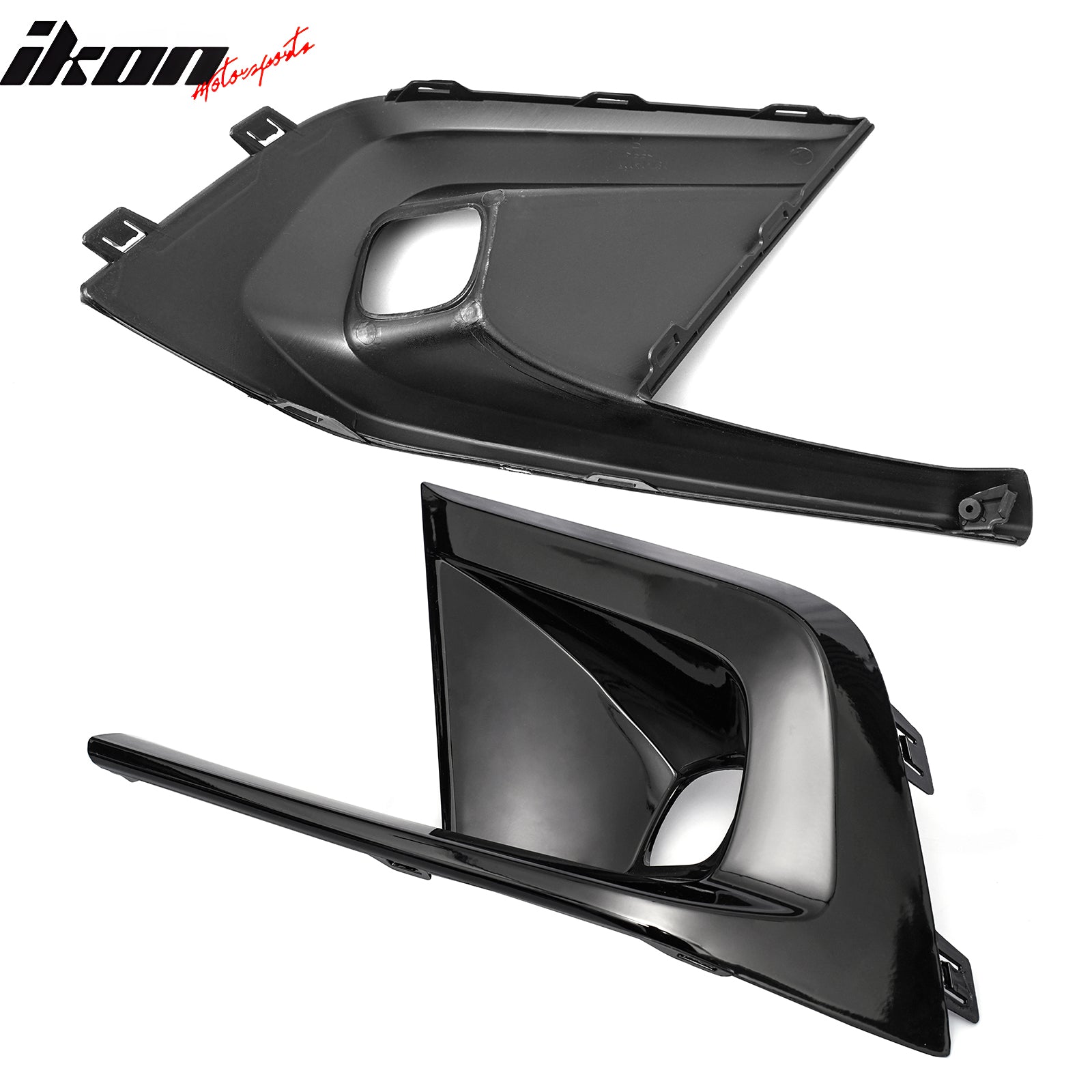 Fits 22-24 Honda Civic OE Style Fog Light Bezels w/ JDM Foglights Yellow Len LED