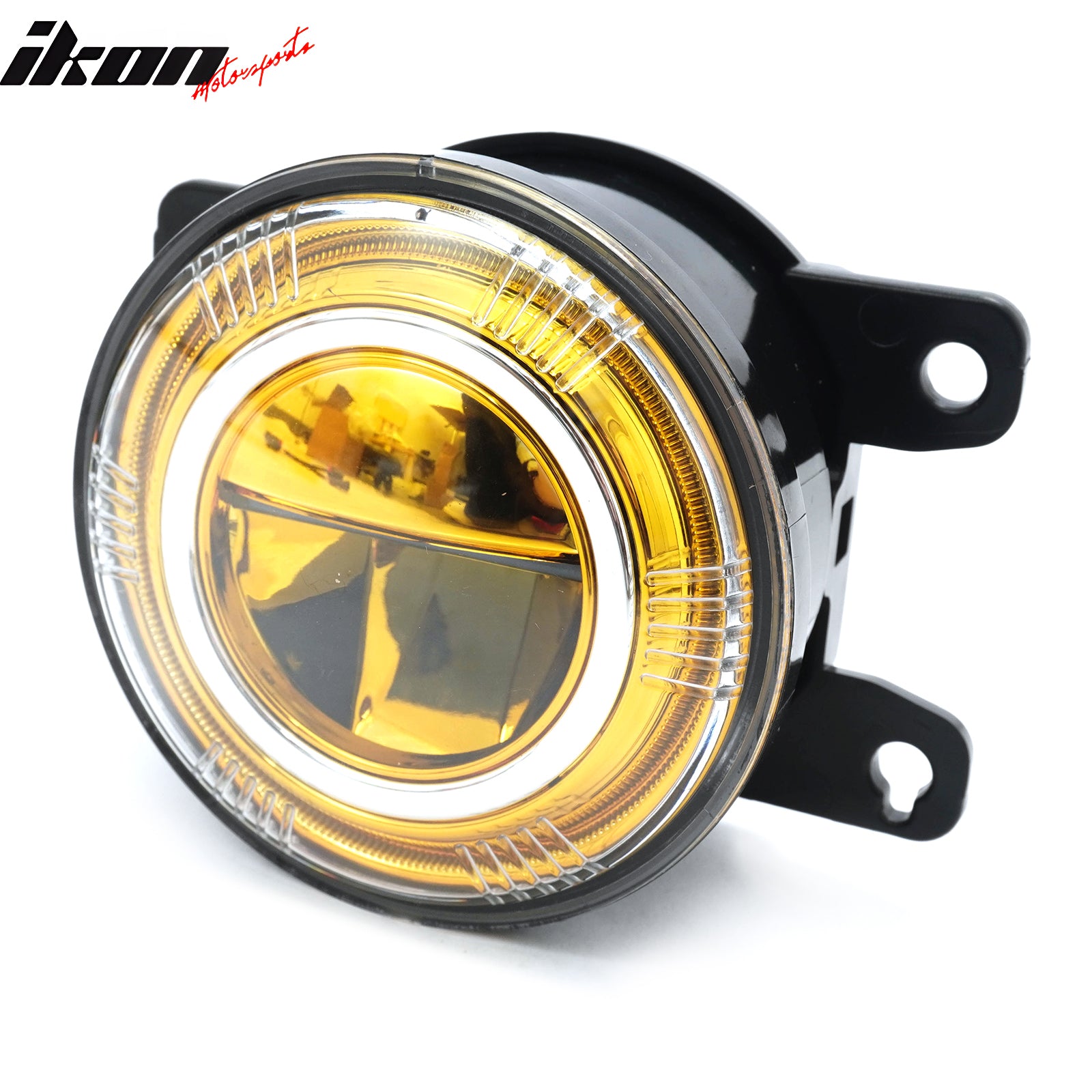 Car Lights for 2022-2024 Honda Civic | Yellow LED Round Bezel