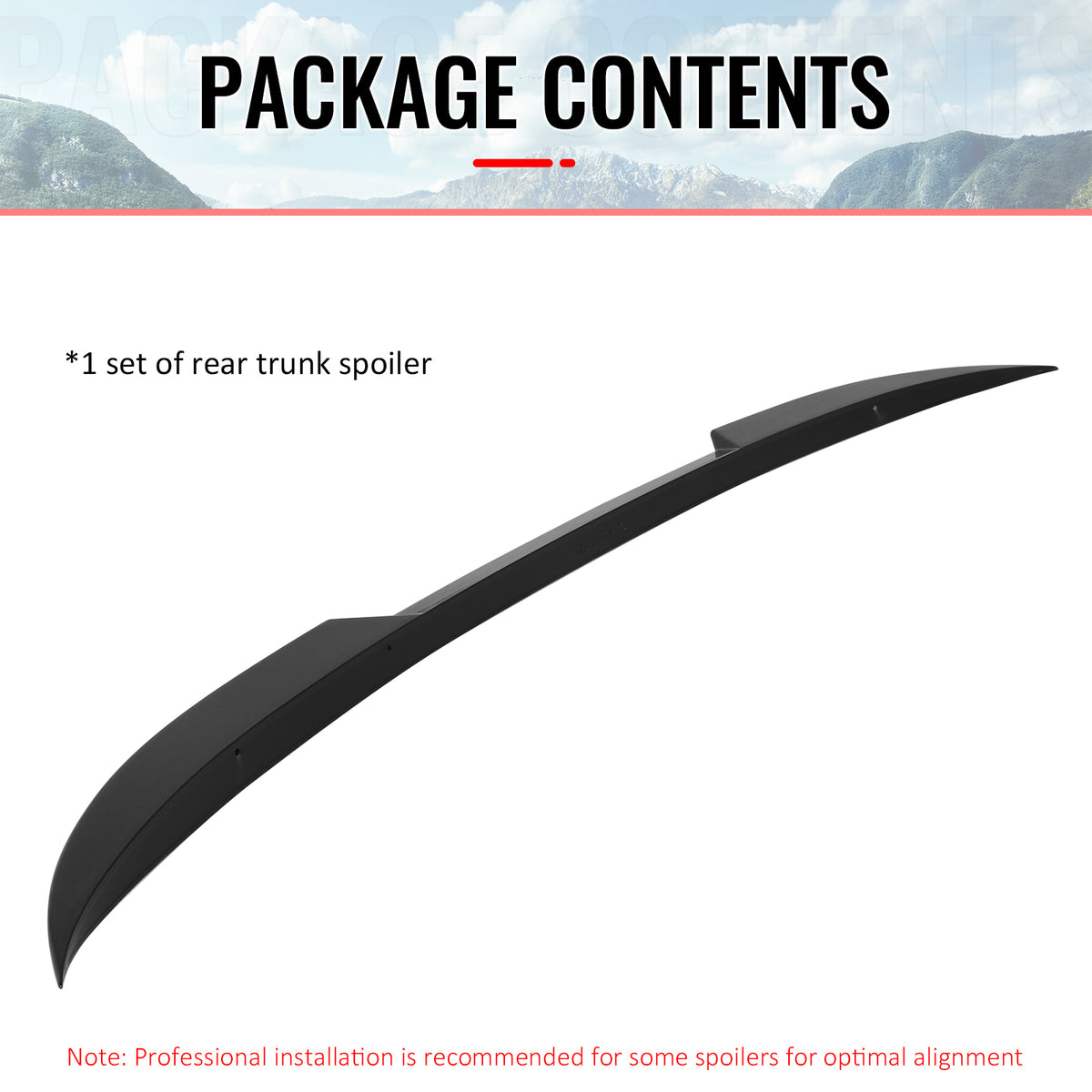 Fits 25-26 BMW X3 G45 IKON Style Gloss Black Roof Spoiler + Trunk Spoiler ABS