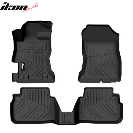 Fits 17-23 Subaru Impreza Hatchback Crosstrek TPE Backrest + Floor + Trunk Mats