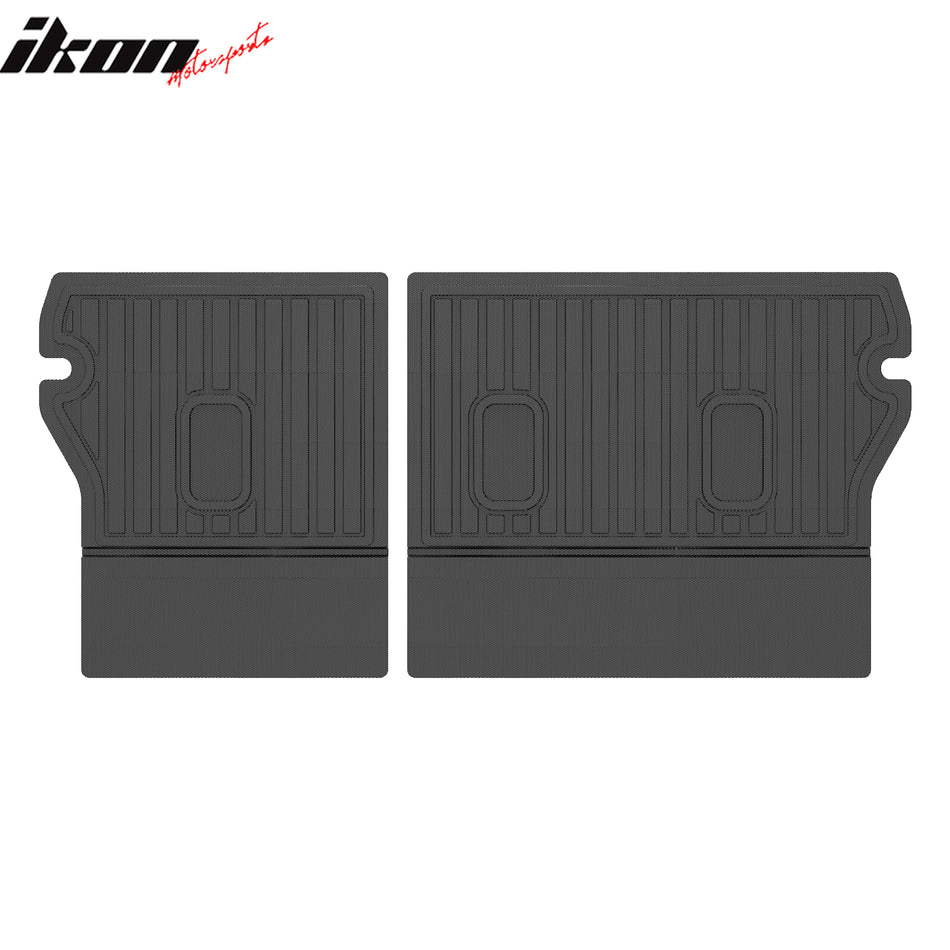 IKON MOTORSPORTS 3D TPE Trunk Mats + Backrest Mats, Compatible with 2024-2026 Subaru Crosstrek, TPE All Weather Waterproof Non-Slip Floor Liners, Full Set Car Interior Accessories, 3D Molded