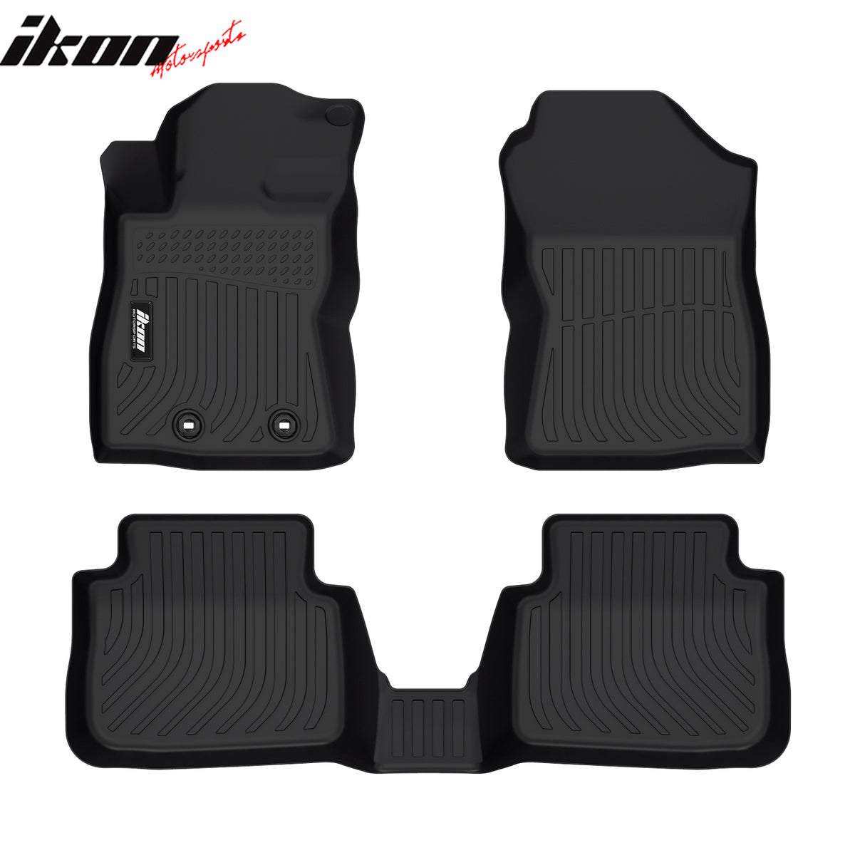 Fits 24-26 Subaru Crosstrek TPE All Weather 3D Backrest + Floor + Trunk Mats