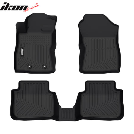 Fits 24-26 Subaru Crosstrek TPE All Weather 3D Backrest + Floor + Trunk Mats