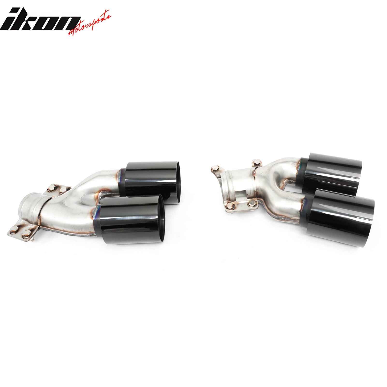 Fits 17-20 BMW 5 Series G30 M Sport LED Rear Diffuser CF Look Fin w/Quad Exhaust