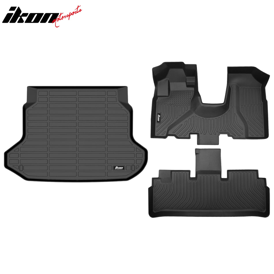 2002-2006 Honda CR-V All Weather TPE Floor Mats Carpet Liner + Cargo Trunk Mat
