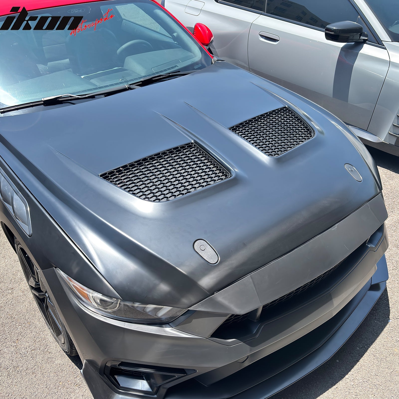 Fits 15-17 Ford Mustang GTD Style Front Bumper Conversion W/ Grilles + Front Lip