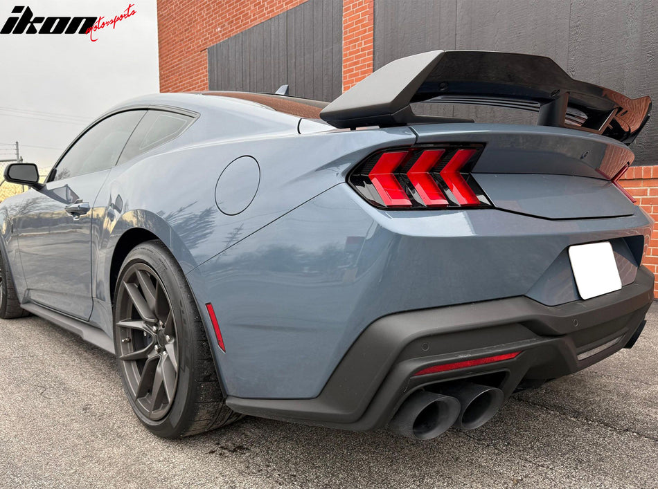 Fits 2015-2023 Mustang Dark Horse Rear Bumper + Diffuser + LED GT-C Light