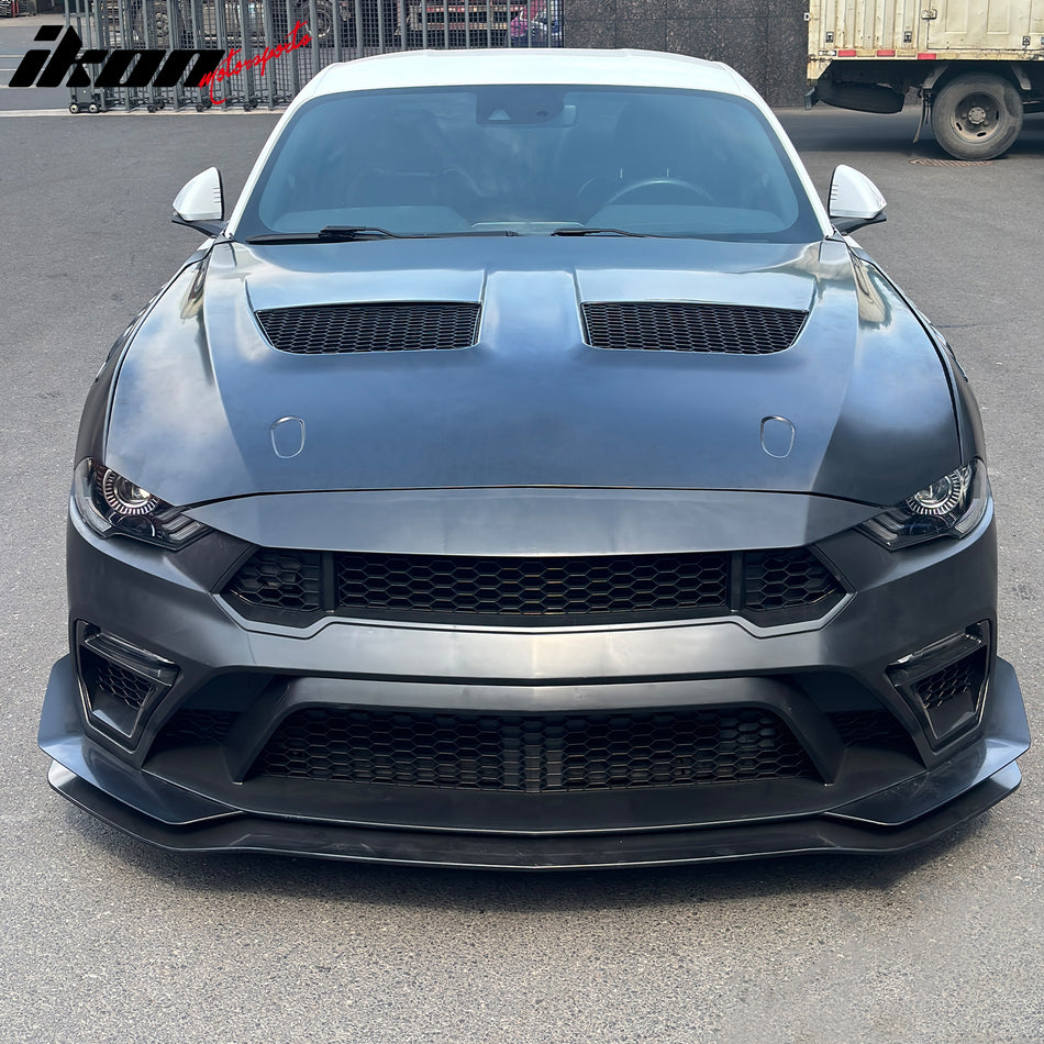 For 18-23 Ford Mustang Bumper Cover + Fender + Hood + Diffuser +Side Skirts