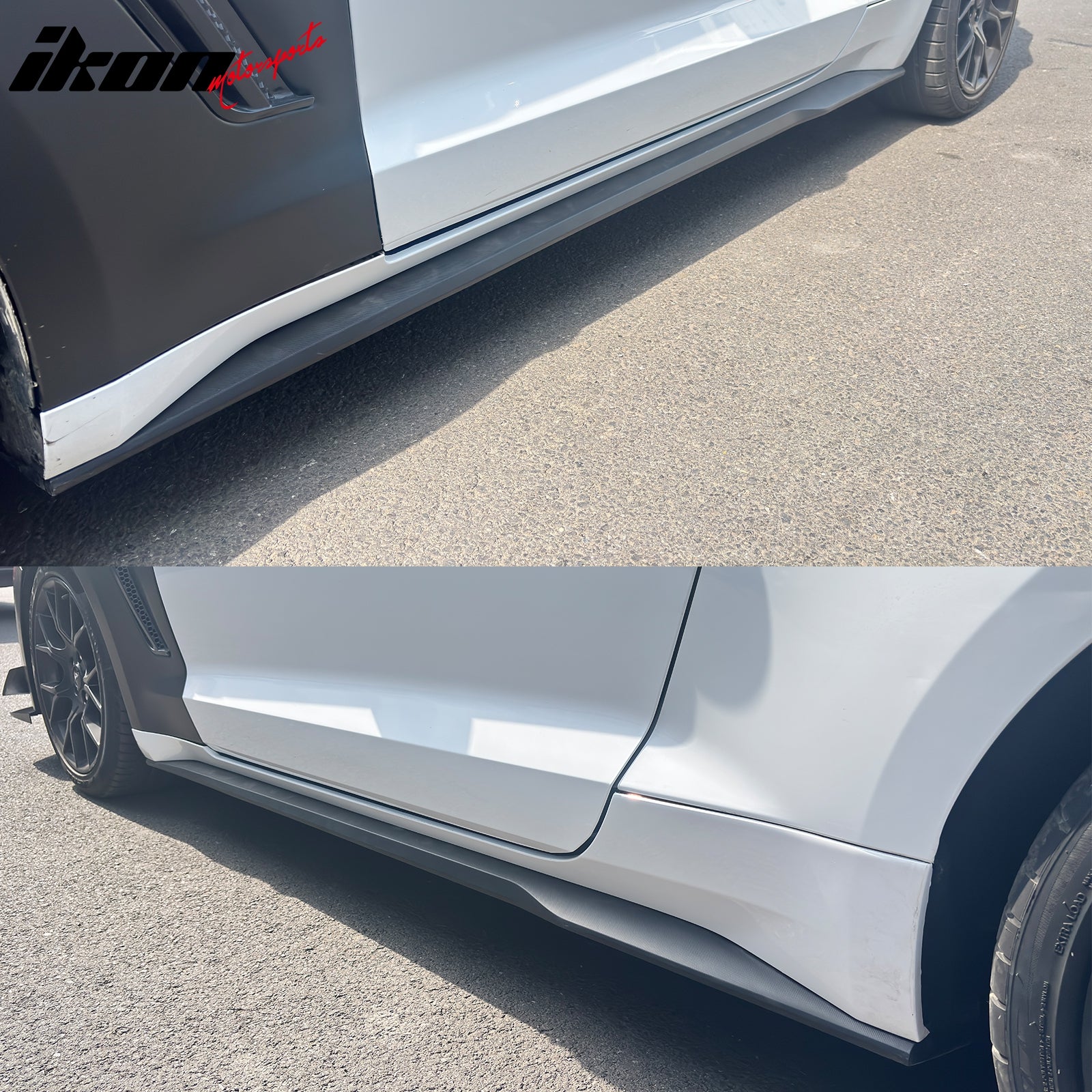 For 18-23 Ford Mustang Bumper Conversion + Fender + Hood + Diffuser +Side Skirts