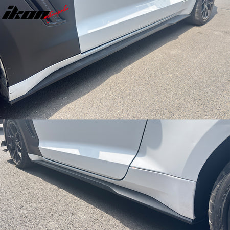 For 18-23 Ford Mustang Bumper Conversion + Fender + Hood + Diffuser +Side Skirts
