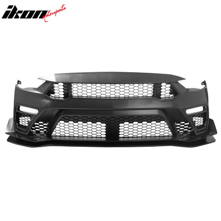 For 18-23 Ford Mustang Bumper Conversion + Fender + Hood + Diffuser +Side Skirts