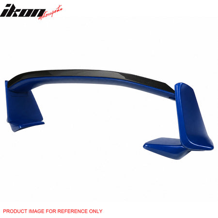 Fits 13-20 Scion FR-S/Subaru BRZ/86 #02C Blue Trunk Spoiler + CF Gurney Flap
