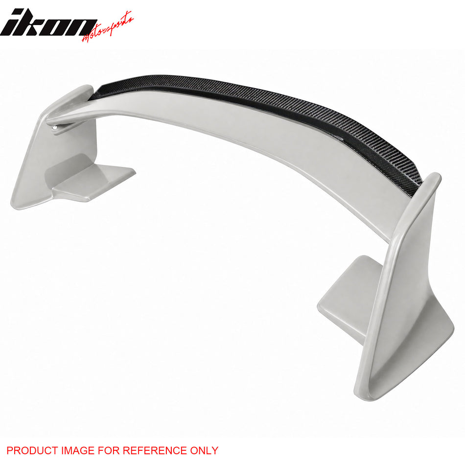 Fits 13-20 Scion FR-S/Subaru BRZ/86 #37J White Trunk Spoiler + CF Gurney Flap