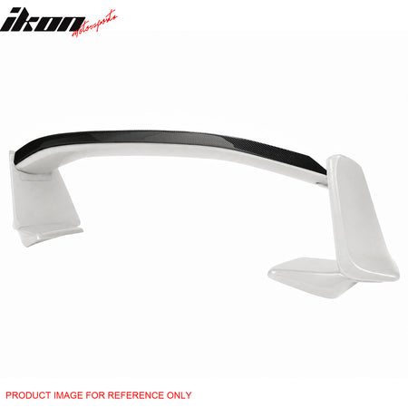 Fits 13-20 Scion FR-S/Subaru BRZ/86 #37J White Trunk Spoiler + CF Gurney Flap