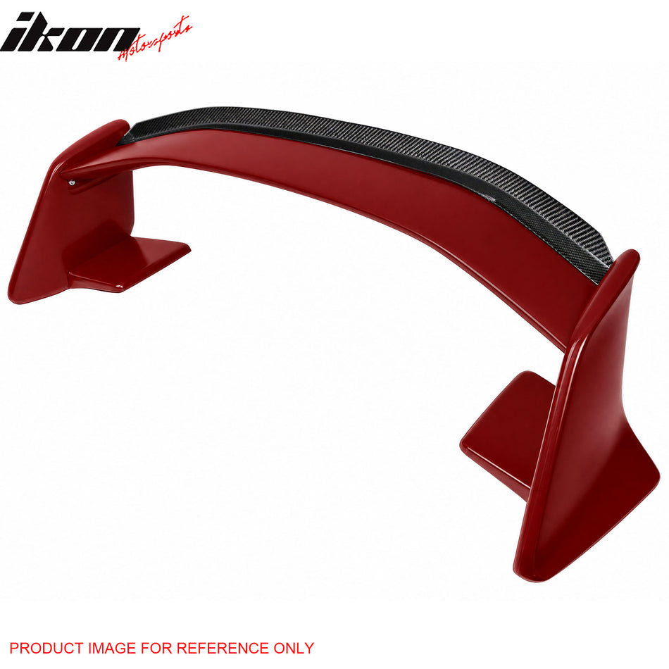 Fits 13-20 Scion FR-S/Subaru BRZ/86 #C7P Red Trunk Spoiler + CF Gurney Flap