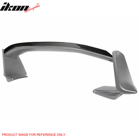 Fits 13-20 Scion FR-S/Subaru BRZ/86 #D6S Silver Trunk Spoiler + CF Gurney Flap