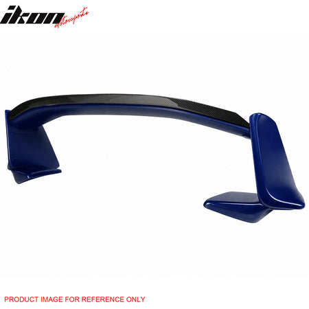 Fits 13-20 Scion FR-S/Subaru BRZ/86 #E8H Blue Trunk Spoiler + CF Gurney Flap