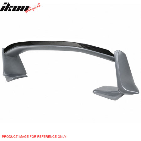 Fits 13-20 Scion FR-S/Subaru BRZ/86 #G1U Silver Trunk Spoiler + CF Gurney Flap